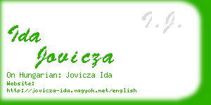 ida jovicza business card